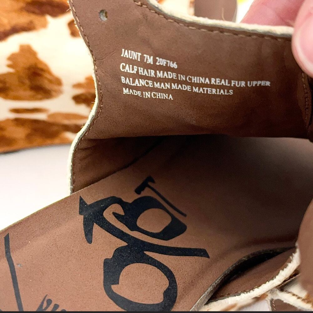 OTBT Jaunt Slingback Platform Wedge Sandals Cow - Picture 8 of 9
